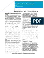 Patient Information Publications: Understanding Xeroderma Pigmentosum