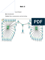 Quiz 2: Name: Muhammad Areeb Shahid ID: F2016054059 Course: Data Communication and Networking