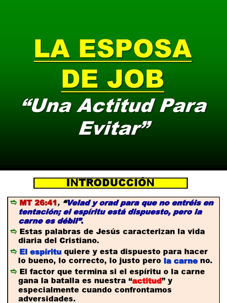 La Esposa de Job. PDF Libro de trabajo Diablo