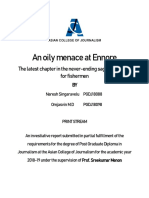 An Oily Menace at Ennore