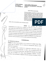 Resolución de nulidad que absolvió a Daniel Urresti por el asesinato del periodista Hugo Bustíos
