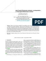 Fractal Dimension and Multi-Scale Fractal Dimension analysis comparison