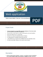 Web Application: Online Resume Builder - Final Year - Gul Zareen&inayat Ur Rahman