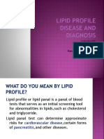 Lipid Profile Disease and Diagnosis