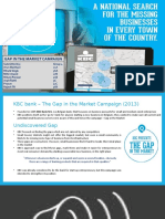 KBC Bank - The Gap in the Market Campaign (2013