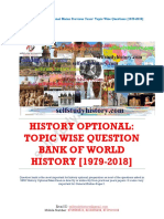 World History Topic Wise Question Bank 1979 2018