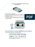 Guía rápida instalación printserver DP-301P+ Windows 7