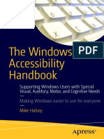 The Windows 10 Accessibility Handbook - Supporting Windows Users With Special Visual, Auditory, Motor, and Cognitive Needs PDF