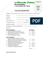 F.titeS 001 Ficha de Inscripción TITES 2019