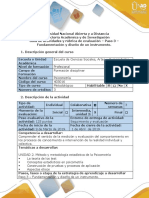 Guía de actividades y rúbrica de evaluación - Paso 3 - Fundamentación y diseño de un instrumento.pdf