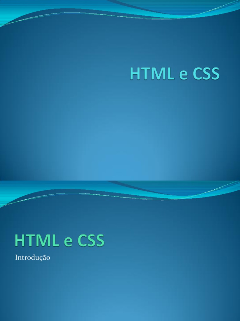 Aulas 01 HTML e CSS PDF | PDF | Html5 | Xhtml