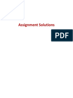 Assignment - 1 Solutions