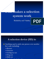 What Makes A Selection System Work