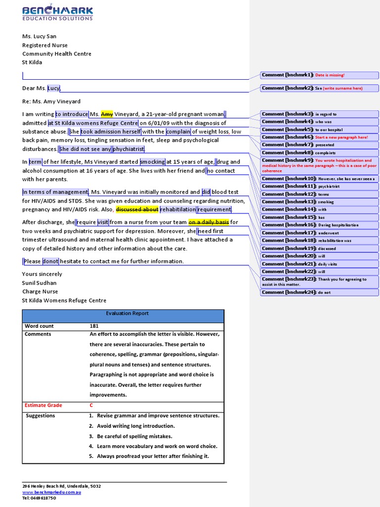 Oet Writing Sample PDF | PDF | Pregnancy | Substance Abuse