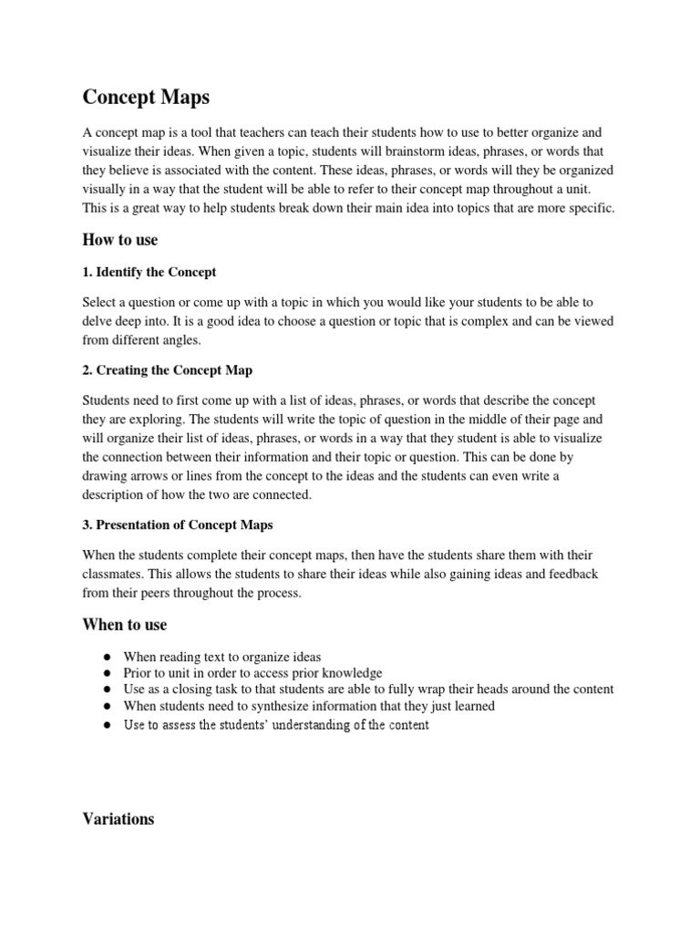 Concept Maps | PDF | Question | Concept