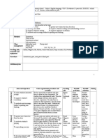 Description of Class Teaching Unit Type of Lesson