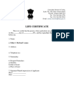 life certificate