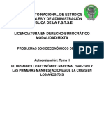 Autoevaluaciones - Problemas Socioeconomicos de México (FSTSE)