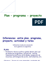 Plan Programa Proyecto