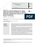 Dental Plaque pH's Impact on Caries and Saliva Microflora