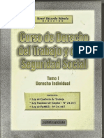 1 CURSO DE DERECHO DEL TRABAJO Y - Rene R. Mirolo tomo 1.pdf