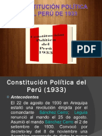 Constitución Política Del Perú de 1933
