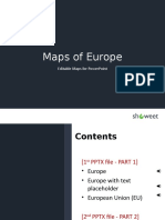 Maps of Europe: Editable Maps For Powerpoint