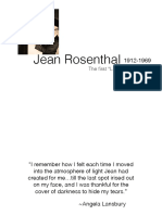 Jean Rosenthal: The First "Lighting Designer"