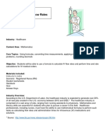 IV Flow Rate Calculation (Test + Answers) PDF