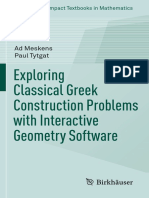 (Compact Textbooks in Mathematics) Ad Meskens, Paul Tytgat (Auth.) - Exploring Classical Greek Construction Problems With Interactive Geometry Software-Birkhäuser Basel (2017) PDF