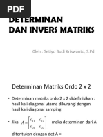 Invers Matriks Ordo 3 X 3