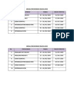 Jadual Pentaksiran Tahun 6