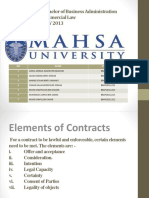 Programme: Bachelor of Business Administration Module Title: Commercial Law Module Code: LAW 2013