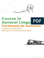 Ferdinand de Saussure, Perry Meisel, Haun Saussy, Wade Baskin Course in General Linguistics PDF