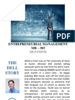 Entrepreneurial Management MB - 303: Dr.P.Jyothi