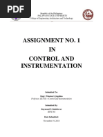 Assignment No. 1_Control and Instrumentation