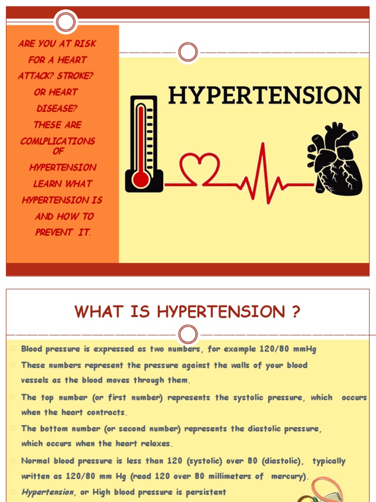 Understanding and Preventing Hypertension | PDF | Blood Pressure ...