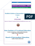 Revised Vocational Curriculum - 2012: Board of Intermediate Education
