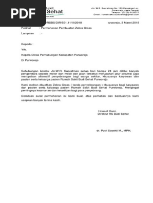 Surat Permohonan Zebracross