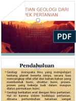 Pengertian Geologi Dari Aspek Pertanian