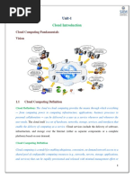 Cloud Introduction: Cloud Computing Fundamentals Vision