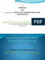 GSM Mobile Based Speed Control of DC Motor