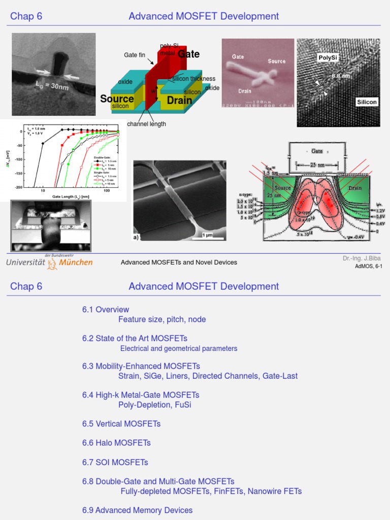 Advanced MOSFET Development Overview | PDF | Mosfet | Field Effect ...