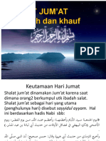 SHALAT JUM'at, Berjamaah Dan Shalat Khauf