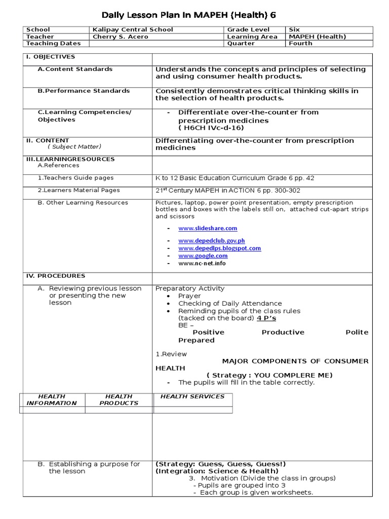 Cot Chepie HEALTH 2 PDF Over The Counter Drug Prescription Drugs
