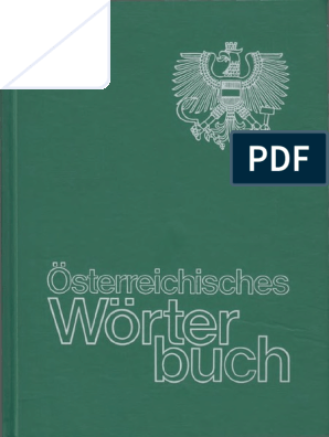 Osterreichisches Worterbuch 37 Aufl 1990