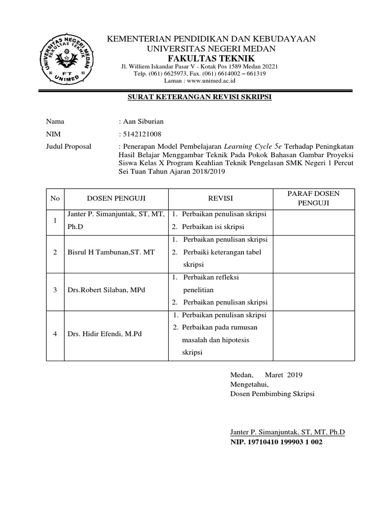 Lembar Revisi | PDF