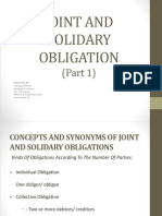 Joint and Solidary Obligation1