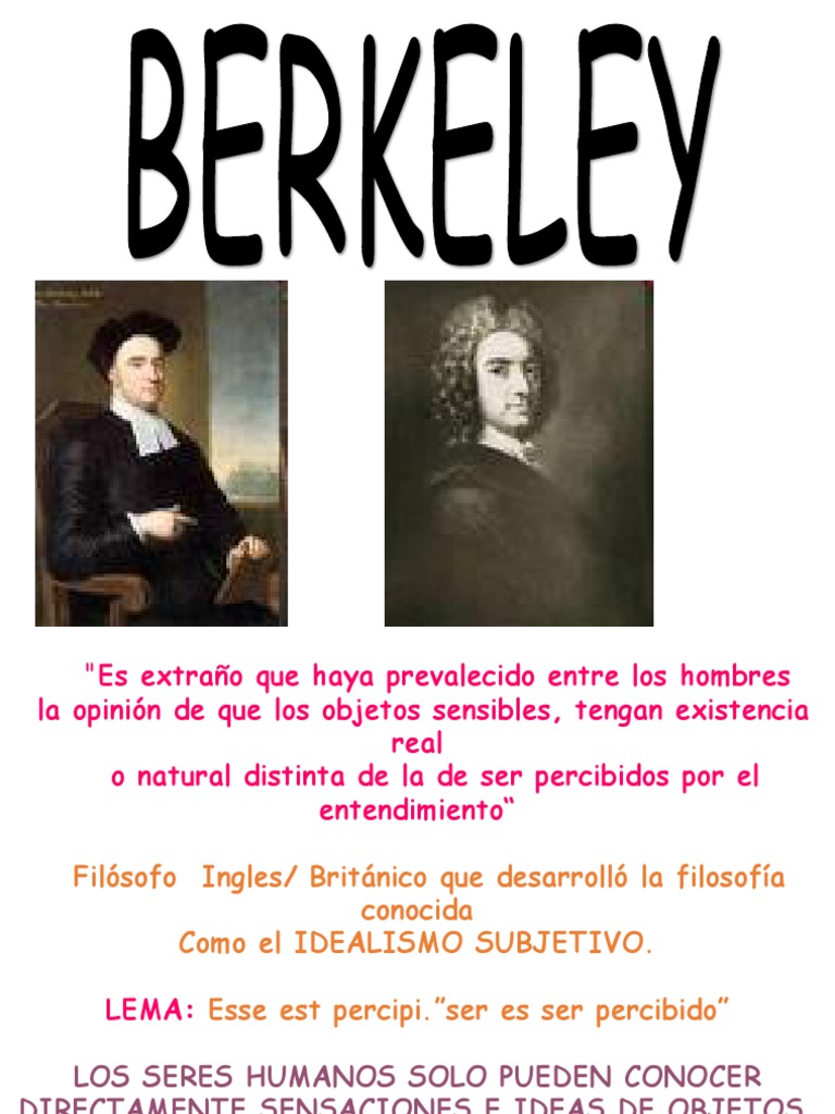 Berkeley | PDF | Existencia | Filosofía