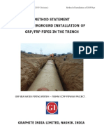 MS for Underground Installation of GRP